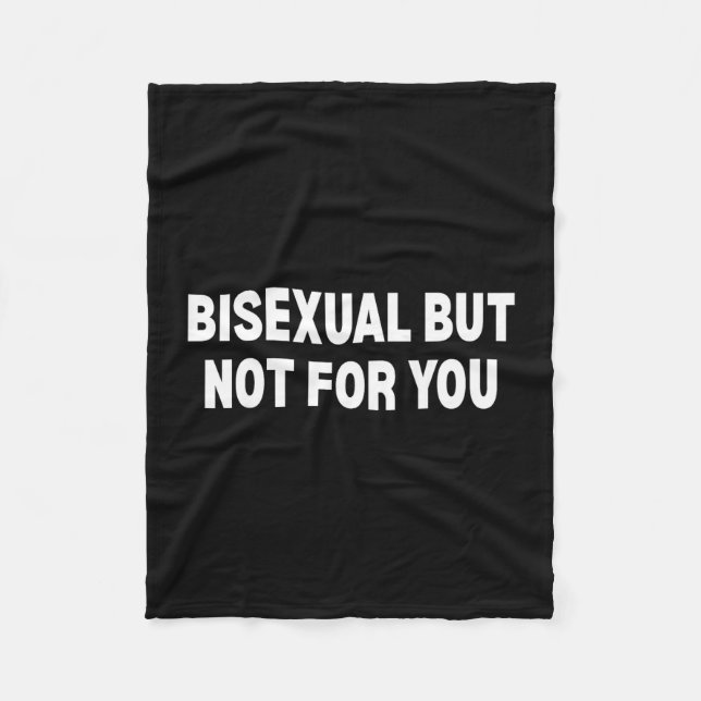 Cobertor De Velo Bissexual, mas não para você (Frente)