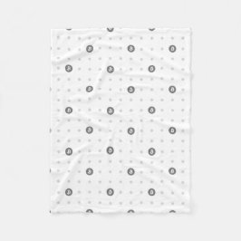 Cobertor De Velo Bitcoin Polka Dots Fleece Blanket