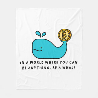 Cobertor De Velo Bitmoney Whale Crypto Investor & BTC Trading Desig
