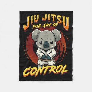 Cobertor De Velo BJJ A Arte do Controle - Grappling Jiu Jitsu fofo