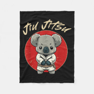 Cobertor De Velo BJJ MMA Coala - Engraçado Jiu Jitsu Brasileiro