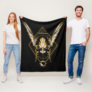 Cobertor De Velo Black Adam Hawkman Helmet Graphic