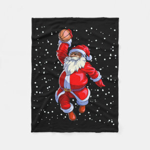 Cobertor De Velo Black African American Santa Claus Bysketbyll Afro