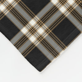 Cobertor De Velo Black and Tan Irish MacGuinness Tartan