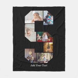 Cobertor De Velo Black and White Letter S Photo Collage