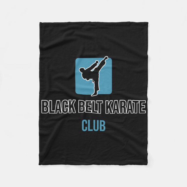 Cobertor De Velo Black Belt Karate Club (Frente)