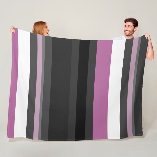 Cobertor De Velo Black, Cinza e White Stripes (In Situ)