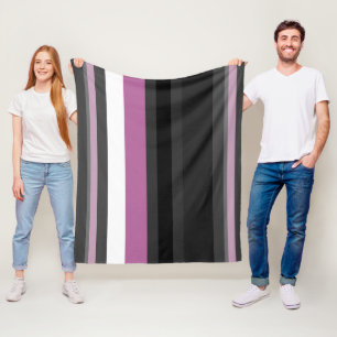 Cobertor De Velo Black, Cinza e White Stripes