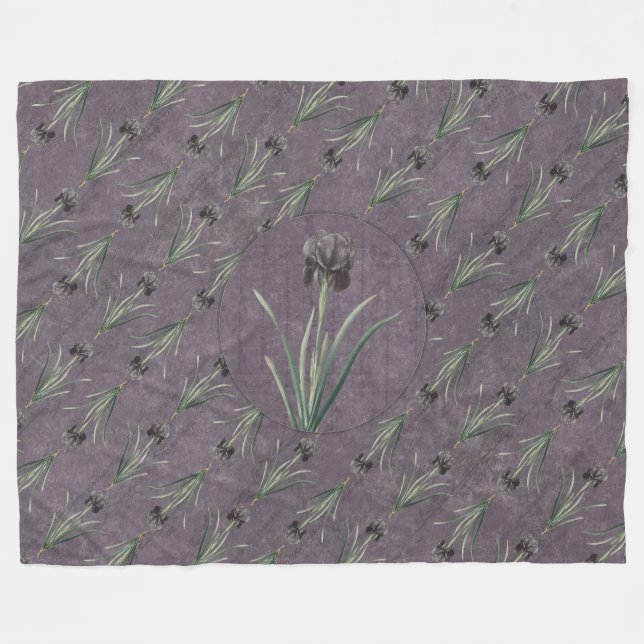 Cobertor De Velo Black Iris on an antique tapestry (Frente (Horizontal))
