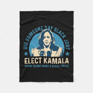 Cobertor De Velo Black Job Vote Kamala Harris Para O Presidente 202