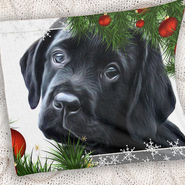 Cobertor De Velo Black Labrador Christmas (Criador carregado)