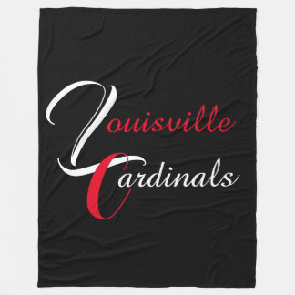 Cobertor De Velo Black Louisville Cardinho Fleece Blanket