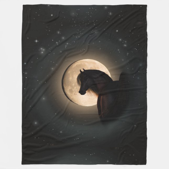 Cobertor De Velo Black Moon Shine Horse Blanket (Frente)