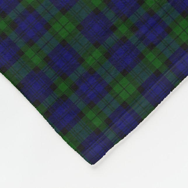 Cobertor De Velo Black Watch Tartan Blue Green Xadrez (Quina)