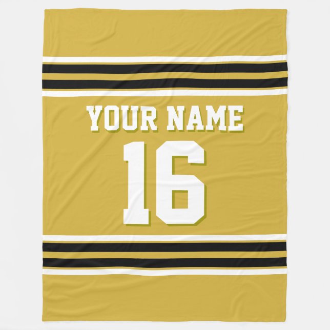 Cobertor De Velo Black White Sports Jersey (Frente)