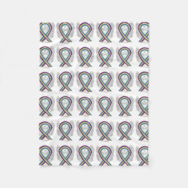 Cobertor De Velo Bladder Cancer Anjo Sensibilização Fita Cobertura  (Frente)