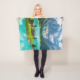 Cobertor De Velo "Blanket Bliss: Fugindo para um Paraíso Alpino"