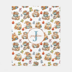Cobertor De Velo Blanket Chic Fleece do País de Pumpkins Personaliz