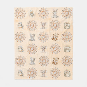 Cobertor De Velo Blanket de animais de raça branca