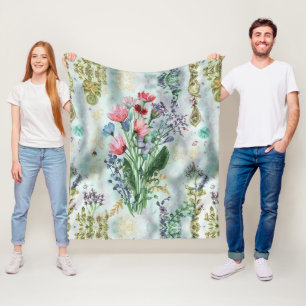 Cobertor De Velo Blanket de Boho Watercolor - Throw Dreamy Pastel