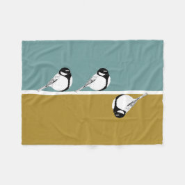 Cobertor De Velo Blanket de Design de aves minimalista