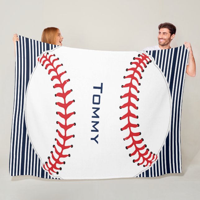 Cobertor De Velo Blanket de Design de beisebol (In Situ)