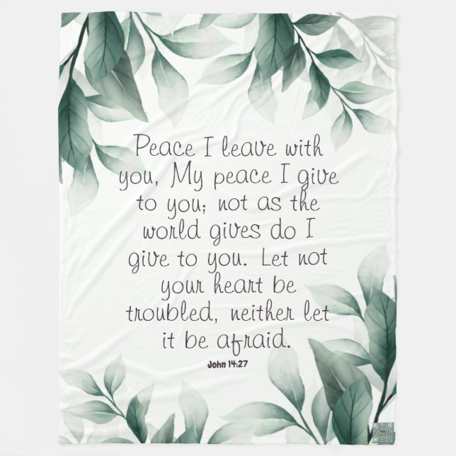 Cobertor De Velo Blanket de Escritura (Frente)