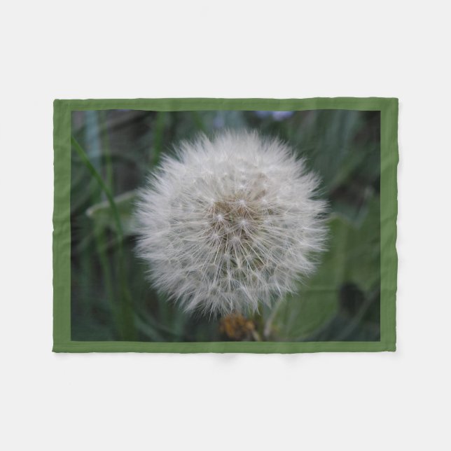 Cobertor De Velo Blanket de Flor de Dandelion (Frente (Horizontal))