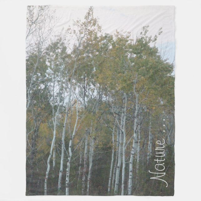 Cobertor De Velo Blanket de Latido de Ave Branco (Frente)