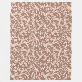 Cobertor De Velo Blanket Floral Floral Fleece