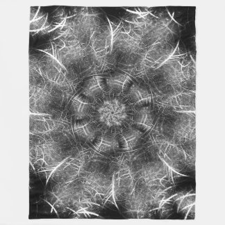 Cobertor De Velo Blanket Fraco Fractal Espiral Silver Elegante
