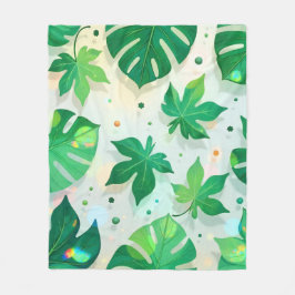 Cobertor De Velo Blanket Hojas al Alba