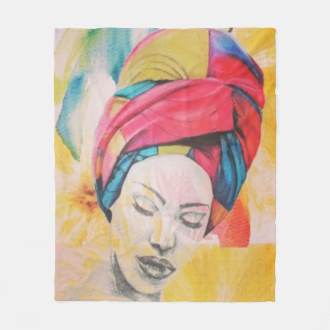 Cobertor De Velo Blanket médio de bordo QUEENIFICENT (50x60) (Frente)