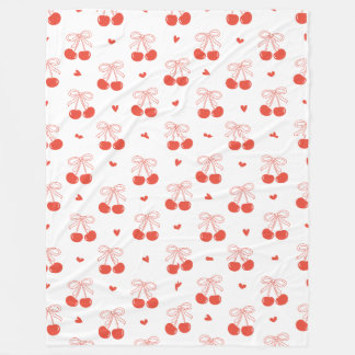 Cobertor De Velo Blanket Personalizado Com Cerejas