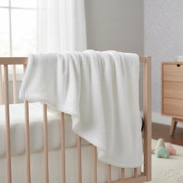 Cobertor De Velo blanket white solid color trendy