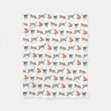 Blanquete de Fleece de Gatos