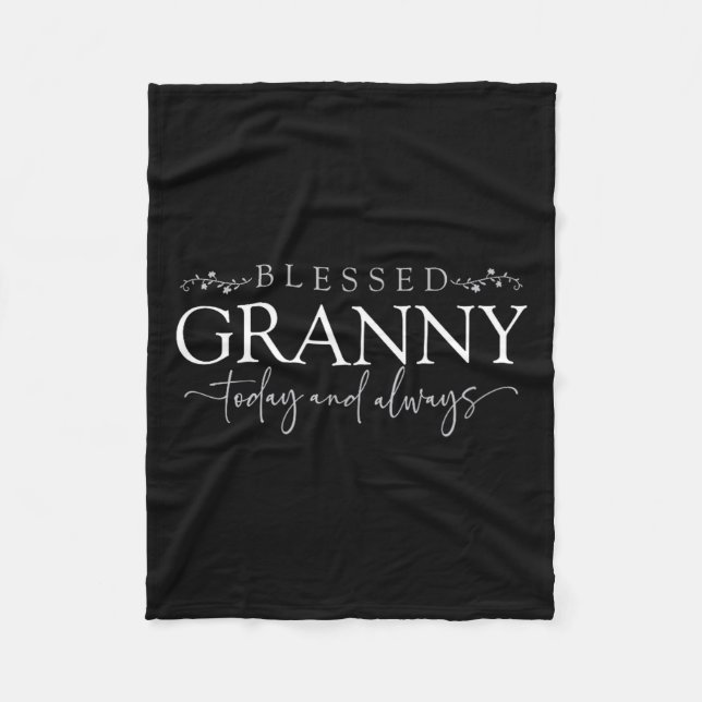 Cobertor De Velo Blessed Granny Today And Always - Loving Grandmoth (Frente)