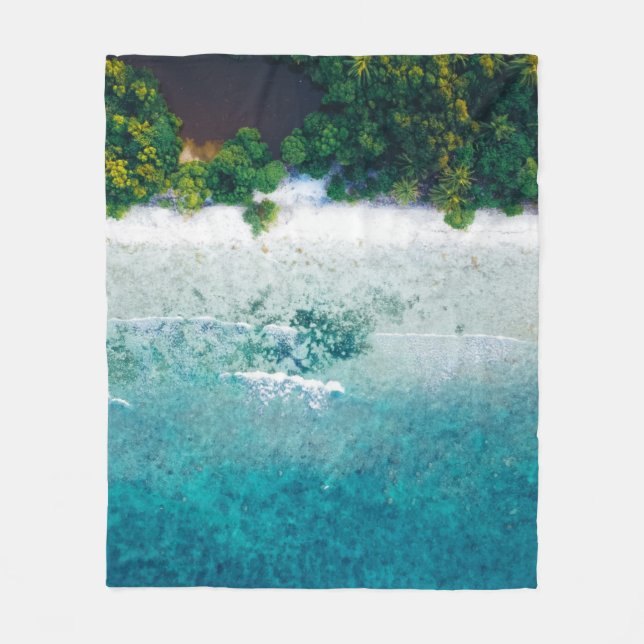 Cobertor De Velo Blindos animais do mar (Frente)