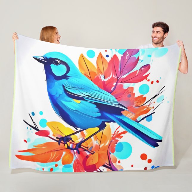 Cobertor De Velo Bliss Art do Bluebird (In Situ)