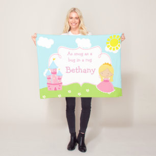 Cobertor De Velo Blona bonita nossa pequena princesa