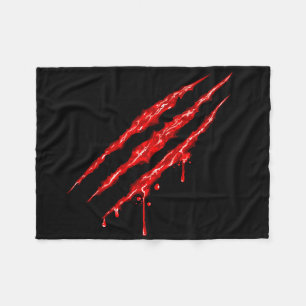 Cobertor De Velo Bloody Claw Marks