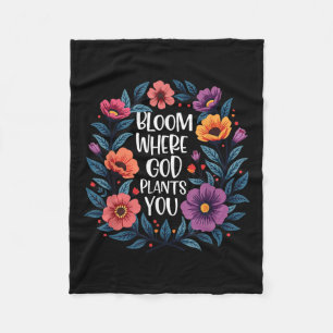 Cobertor De Velo Bloom Onde Deus Lança Seus Homens De Fé Cristãos
