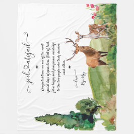 Cobertor De Velo Bloqueio de Casamento com Mensagem Pessoal