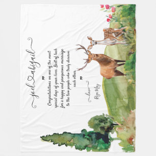 Cobertor De Velo Bloqueio de Casamento com Mensagem Pessoal