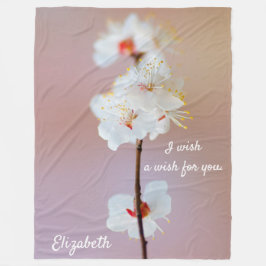 Cobertor De Velo Blossomas Apricot Japoneses Adoráveis