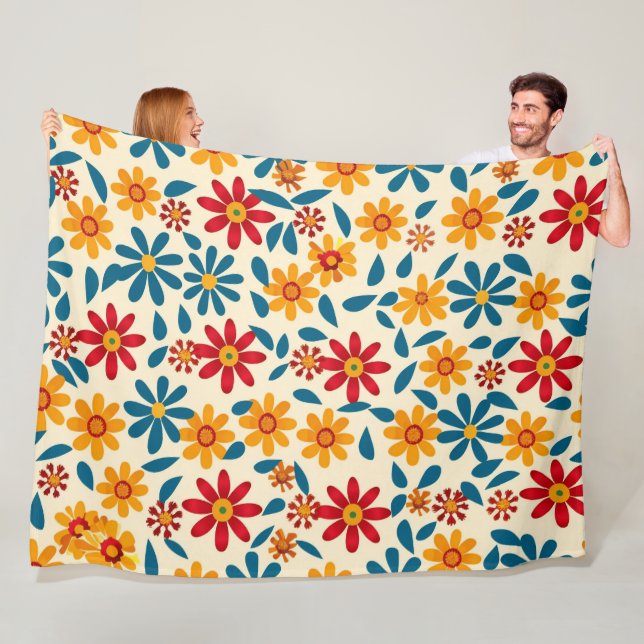Cobertor De Velo Blossoms de Joy 60x80 Fleece Blanket (In Situ)