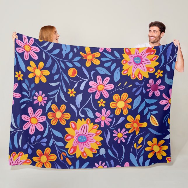 Cobertor De Velo Blossoms no breeze 60x80 Fleece Blanket (In Situ)