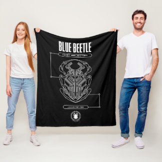 Cobertor De Velo Blue Beetle Scarab Tech Graphic