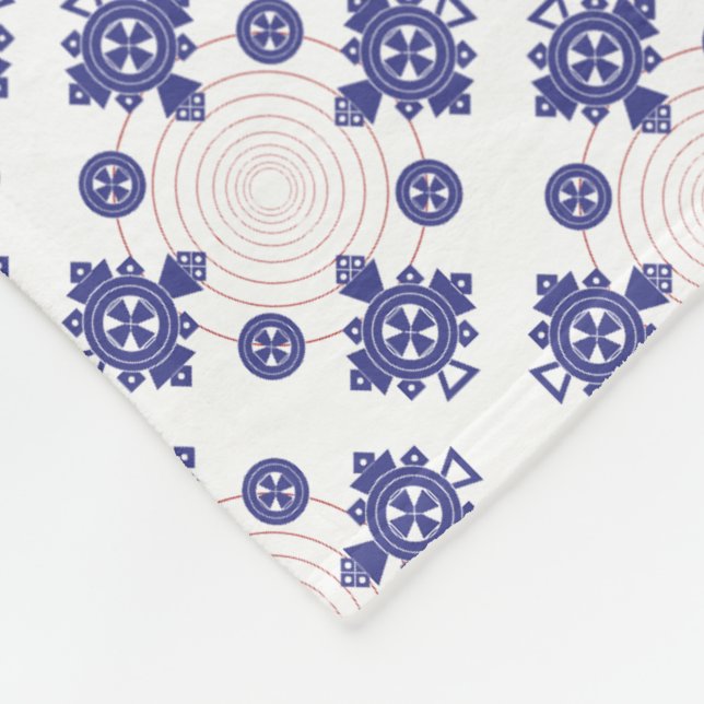 Cobertor De Velo Blue  Cross Pendant Pattern  (Quina)