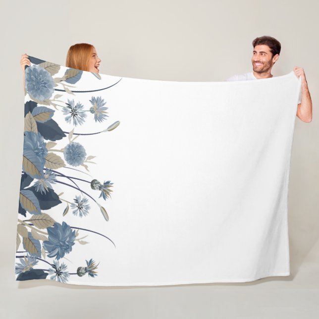 Cobertor De Velo Blue Dahlias Cornflower (In Situ)